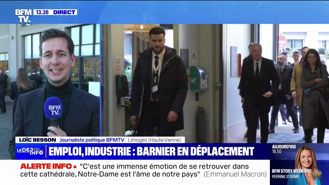 Emploi et industrie: Michel Barnier en déplacement à Limoges