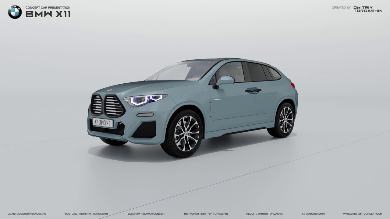 BMW X11 CONCEPT CAR NEW IMAGES - SAPPHIRE SKY
