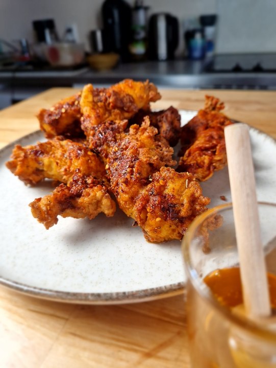 Mon poulet frit!!!  🍗🔥👀🙃🌶