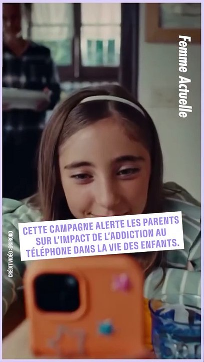 FEMME ACTUELLE : cette campagne alerte les parents sur l'impact de l'addiction au téléphone dans la vie des enfants
