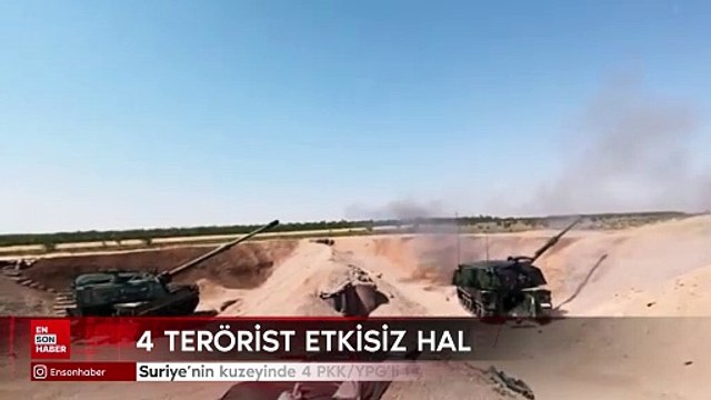 Suriye'nin kuzeyinde 4 PKK/YPG'li terörist etkisiz hale getirildi