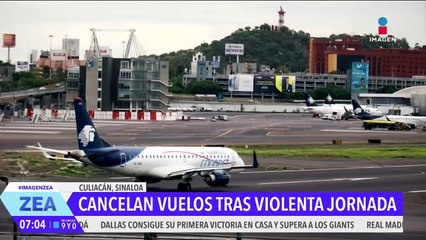 Cancelan vuelos a Culiacán, Sinaloa