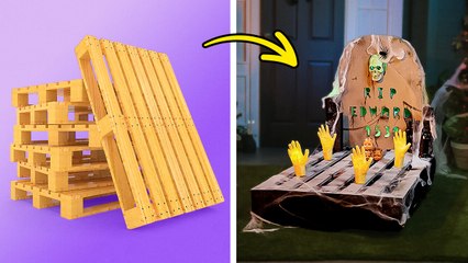 DÉCORATIONS D'HALLOWEEN ÉCONOMIQUES POUR VOTRE JARDIN 💀