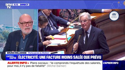 Menace de censure: "Les deux autres lignes rouges de Marine Le Pen ne sont pas finançables", affirme Bruno Millienne (Modem)