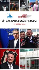 Bir dakikada bugün ne oldu?