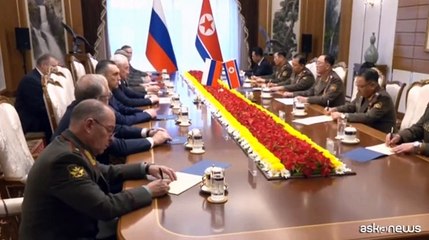Il ministro della Difesa russo in visita in Nordcorea
