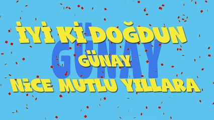 İyi ki doğdun GÜNAY - İsme Özel Ankara Havası Doğum Günü Şarkısı (FULL VERSİYON) (REKLAMSIZ)