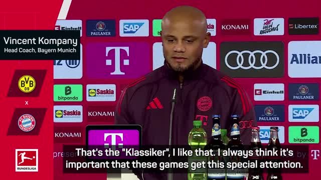 Kompany looking forward to Klassiker showdown