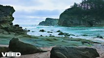 Bercé par les vagues le long des plages