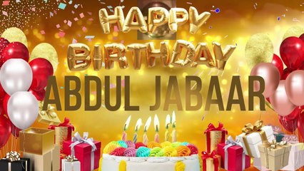 ABDUL JABAAR - Happy Birthday Abdul Jabaar