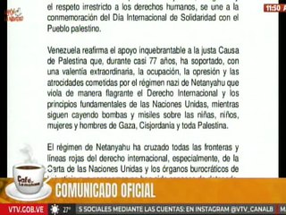 Comunicado | Venezuela exige a la ONU cumplir el Derecho Internacional y reconocer a Palestina