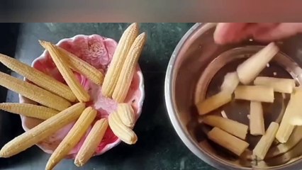 Chilli Baby corn Recipe - Street Style Babycorn Manchurian Recipe