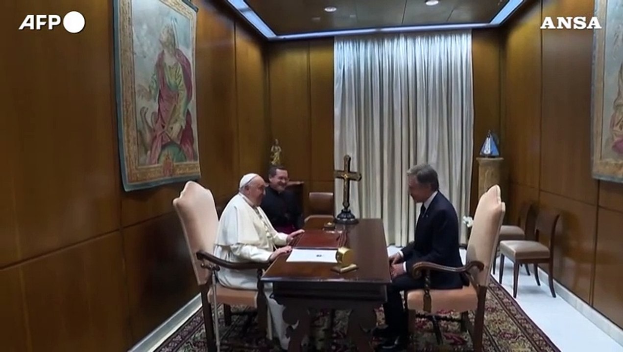 Papa Francesco incontra Anthony Blinken in Vaticano