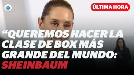 Sheinbaum anuncia clase masiva de box con el Canelo I Reporte Indigo