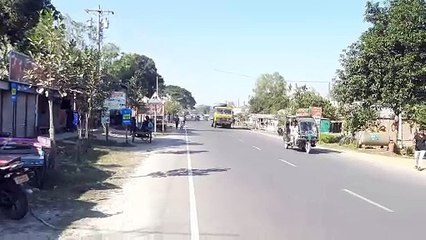 পাকা রাস্তার সৌন্দর্য সিরাজগঞ্জ হাইওয়ে