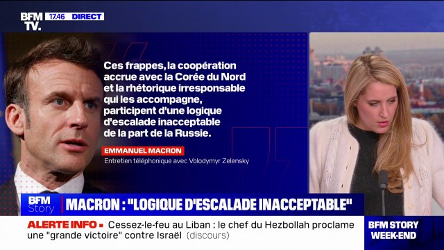Guerre en Ukraine: Emmanuel Macron dénonce une logique d'escalade inacceptable de la part de la Russie