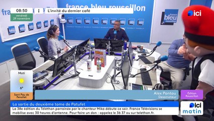 Patufet et Pontou dans ici matin à France Bleu Roussillon