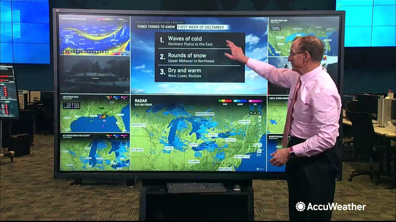 Looking ahead: Snow blanketing the Upper Midwest and Northeast