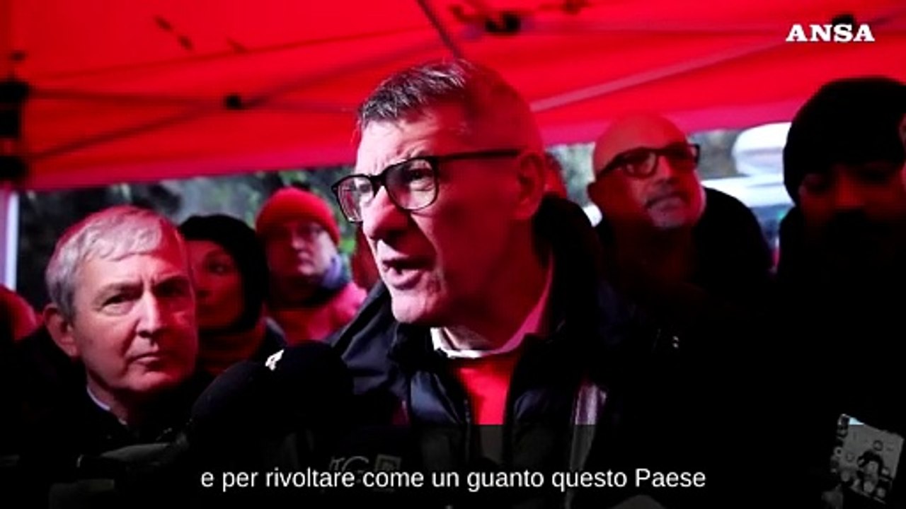Sciopero generale, Landini (Cgil): "Vogliamo rivoltare il Paese come un guanto"