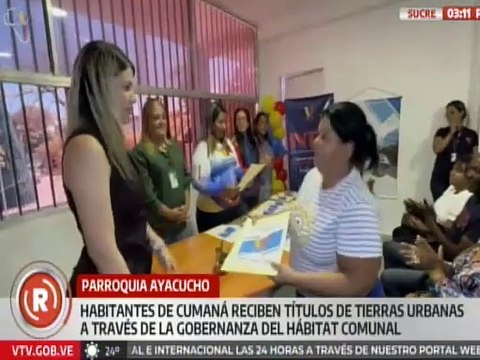 Sucre | Habitantes de la parroquia Ayacucho reciben título de tierras urbanas