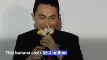 Crypto boss buys banana artwork $6.2 million - and eats it