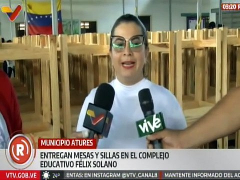 Amazonas | Gobierno Nacional equipa de mesas y sillas al Complejo Educativo Félix Solano