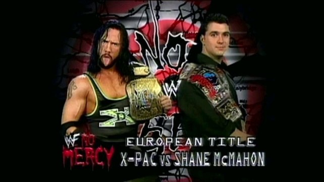 X-Pac vs Shane McMahon WWF European Title Match (Triple H & Chyna Get Involved) No Mercy UK 16/5/99