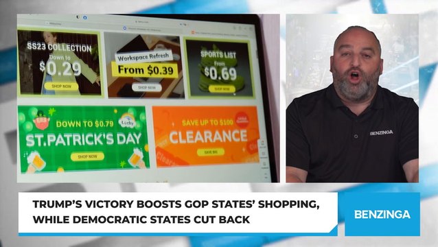 Trump's Victory Boosts GOP States' Shopping, While Democratic States Cut Back