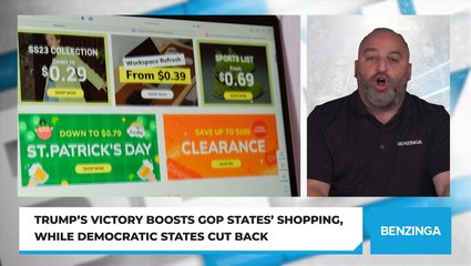 Trump's Victory Boosts GOP States' Shopping, While Democratic States Cut Back