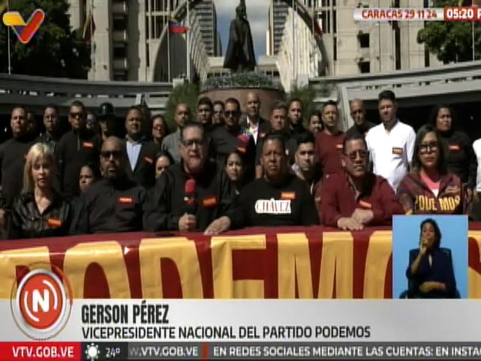 Partido Podemos rechaza sanciones impuestas por EE.UU. contra funcionarios venezolanos