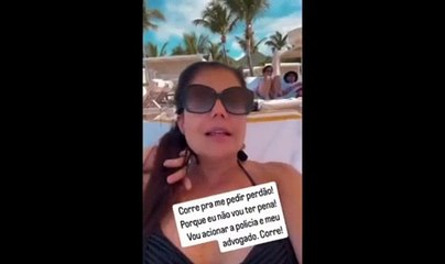 Nivea Stelmann Tem carro depredado nos EUA após jogo do Botafogo