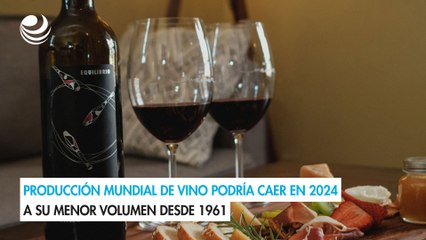 Producción mundial de vino podría caer en 2024 a su menor volumen desde 1961