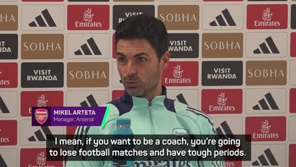 Arteta opens up about coping with the difficulties of being a manager