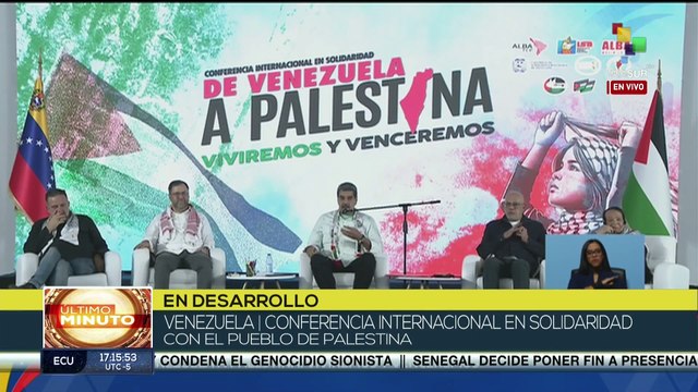 Pdte. Nicolás Maduro lidera conferencia internacional en solidaridad con Palestina
