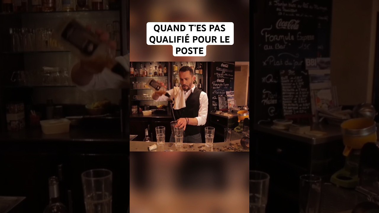 QUAND T’ES PAS QUALIFIÉ POUR LE POSTE 😂 ! #blablou #humour #film #sketch #cocktail #ibiza #dubai