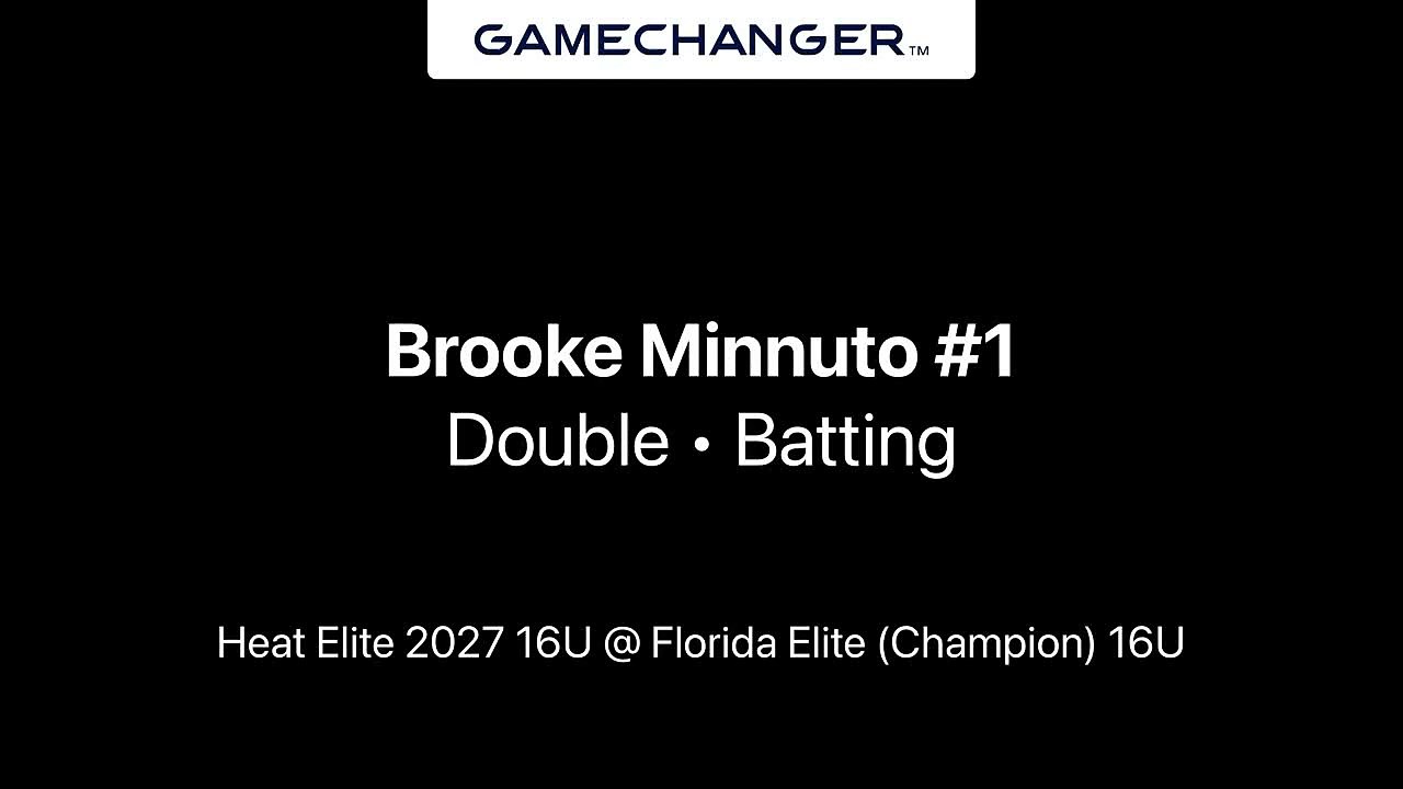 Brooke Minnuto Double @ Florida Elite (Champion) 16U