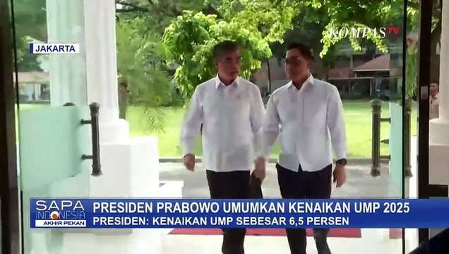Presiden Prabowo Umumkan Kenaikan UMP 2025: Sebesar 6,5 Persen