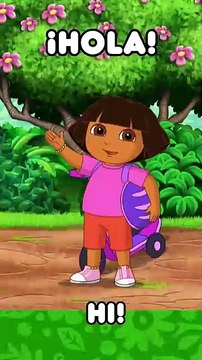 Dora speaks Spanish! ¡Dora habla español! #dora #nickjr #shorts