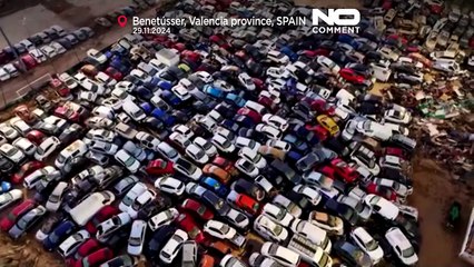 Valencia, 120mila auto pronte per essere rottamate dopo le inondazioni