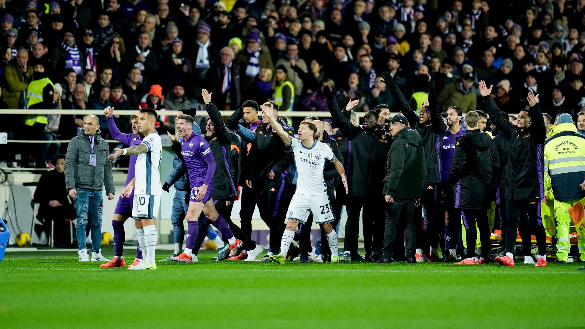 Fiorentina's Bove 'doing better' after collapsing on the pitch
