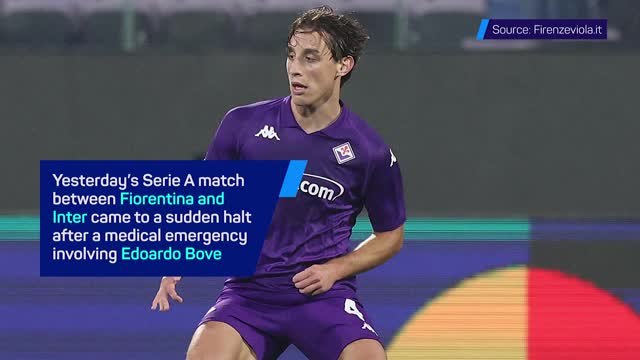 Fiorentina's Bove 'doing better' after collapsing on the pitch