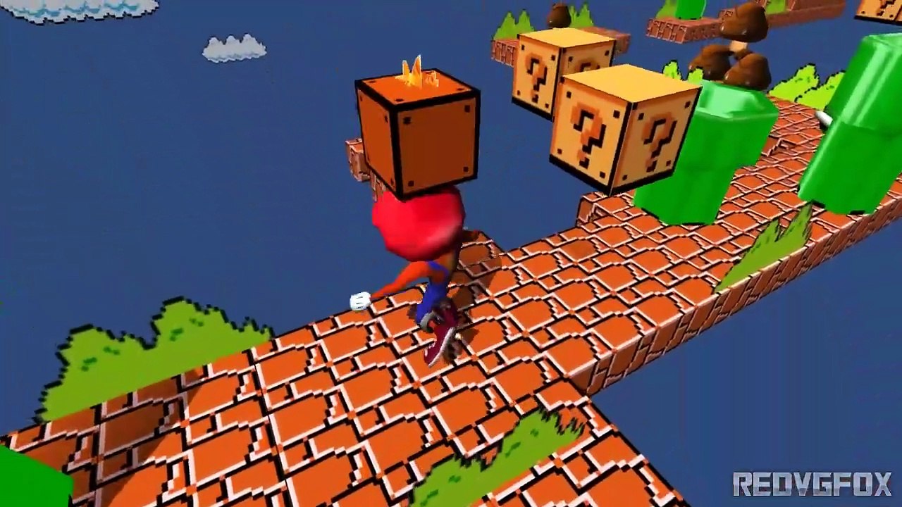 Crash Bandicoot in Super Mario Bros