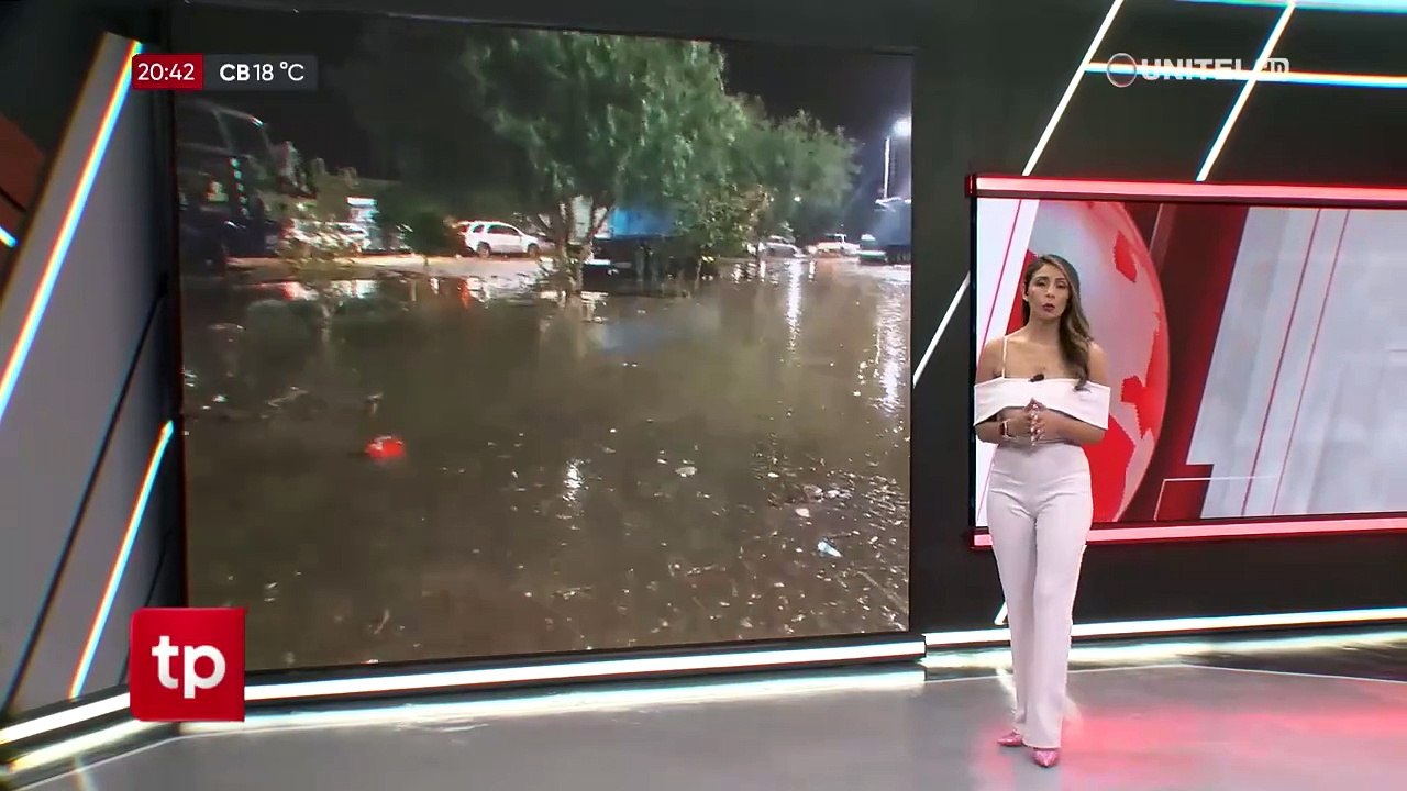 Cochabamba: Desborde del río Chijllawiri y provoca la inundación de la av. Blanco Galindo