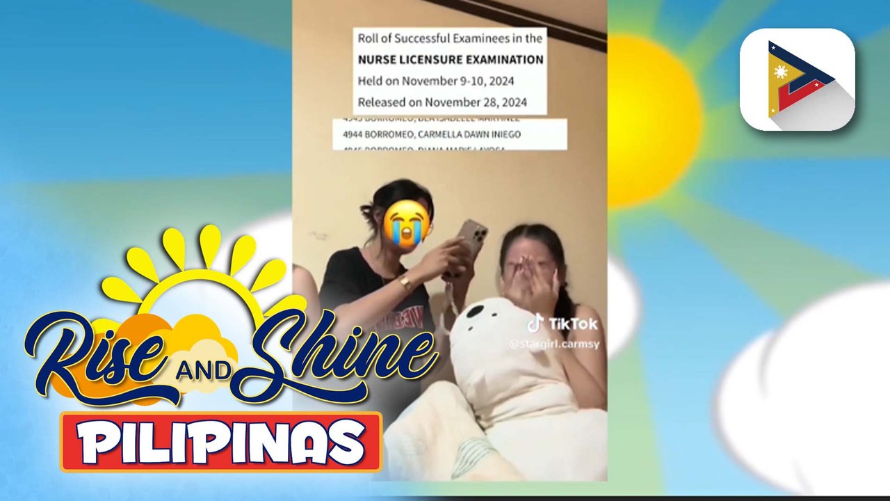 Sunshine Stories | Video ng reaksyon sa Nurse Licensure Exam results, nagbigay inspirasyon sa netizens
