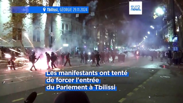 Géorgie : les manifestations monstres contre la décision du gouvernement de suspendre les négociations avec l'UE