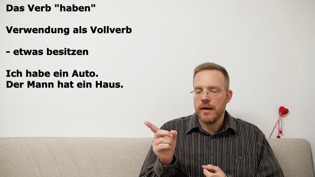 Grammatik für die Grundstufe A1-B1 – Teil 001 – das Verb „haben“