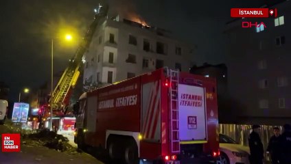 İstanbul'da çatıda çıkan yangın söndürüldü