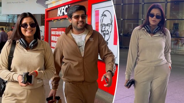 Influencer Anjali Arora Snapped With Bf Akash Sansanwal At Mumbai Airport