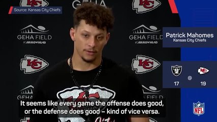 Mahomes demands more from Chiefs despite victory