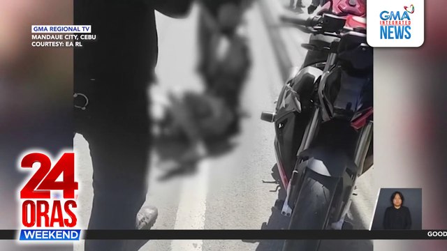 Lalaki, putol ang kanang binti nang mabundol ng big bike | 24 Oras Weekend